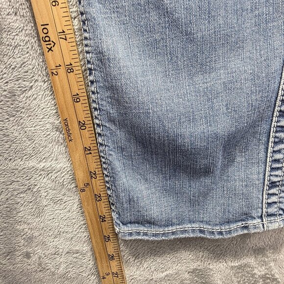 Silver Jeans Capri Jeans Womens W31 Light Wash Frances Low Rise Stretch Denim - Picture 9 of 11